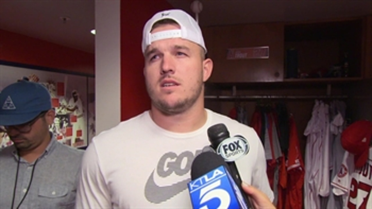 Mike Trout on leaving the game due to injury