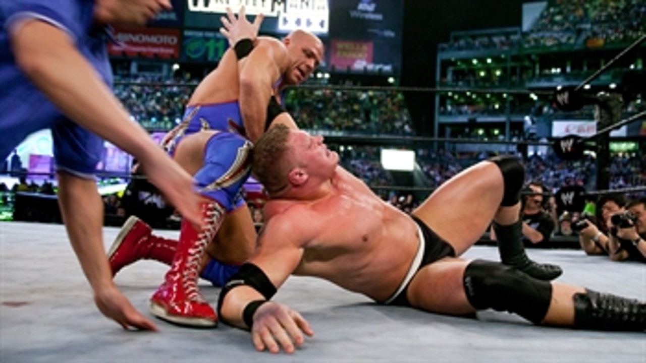 Kurt Angle vs. Brock Lesnar - WWE Title Match: WrestleMania XIX (Full Match)