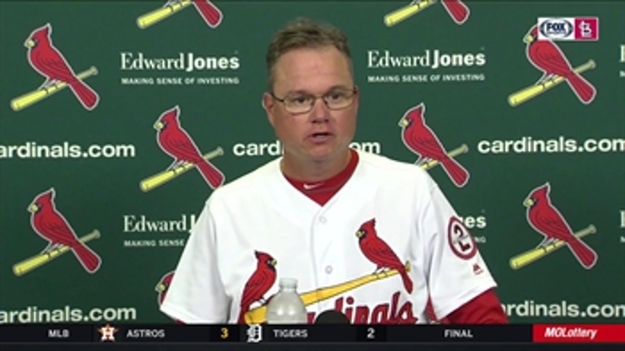 Shildt on Wainwright: 'He got better as he went' against Pirates