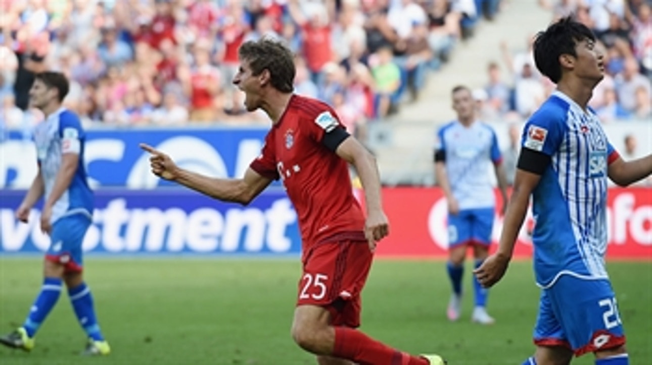 Muller's goal equalizes for Bayern Munich minutes before half - 2015-16 Bundesliga Highlights