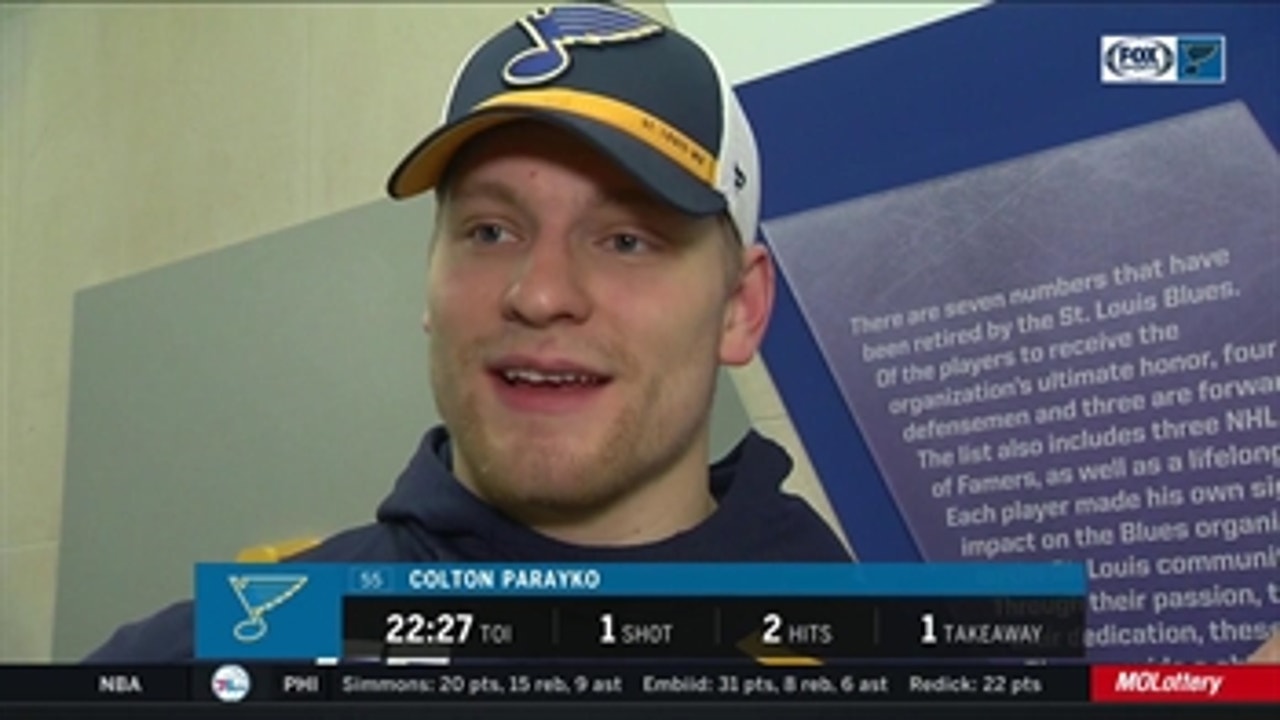 Parayko: 'We had to keep pushing' after allowing short-handed goal