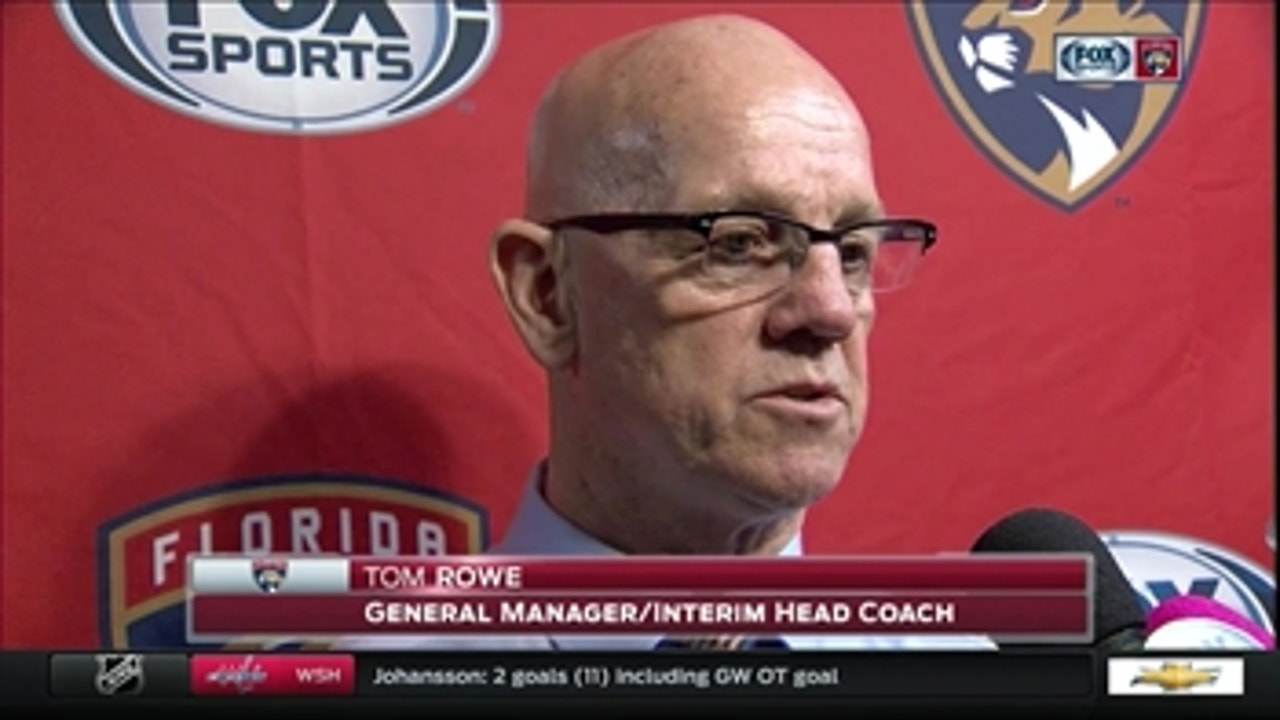 Panthers coach Tom Rowe: 'It was an unbelievable effort'