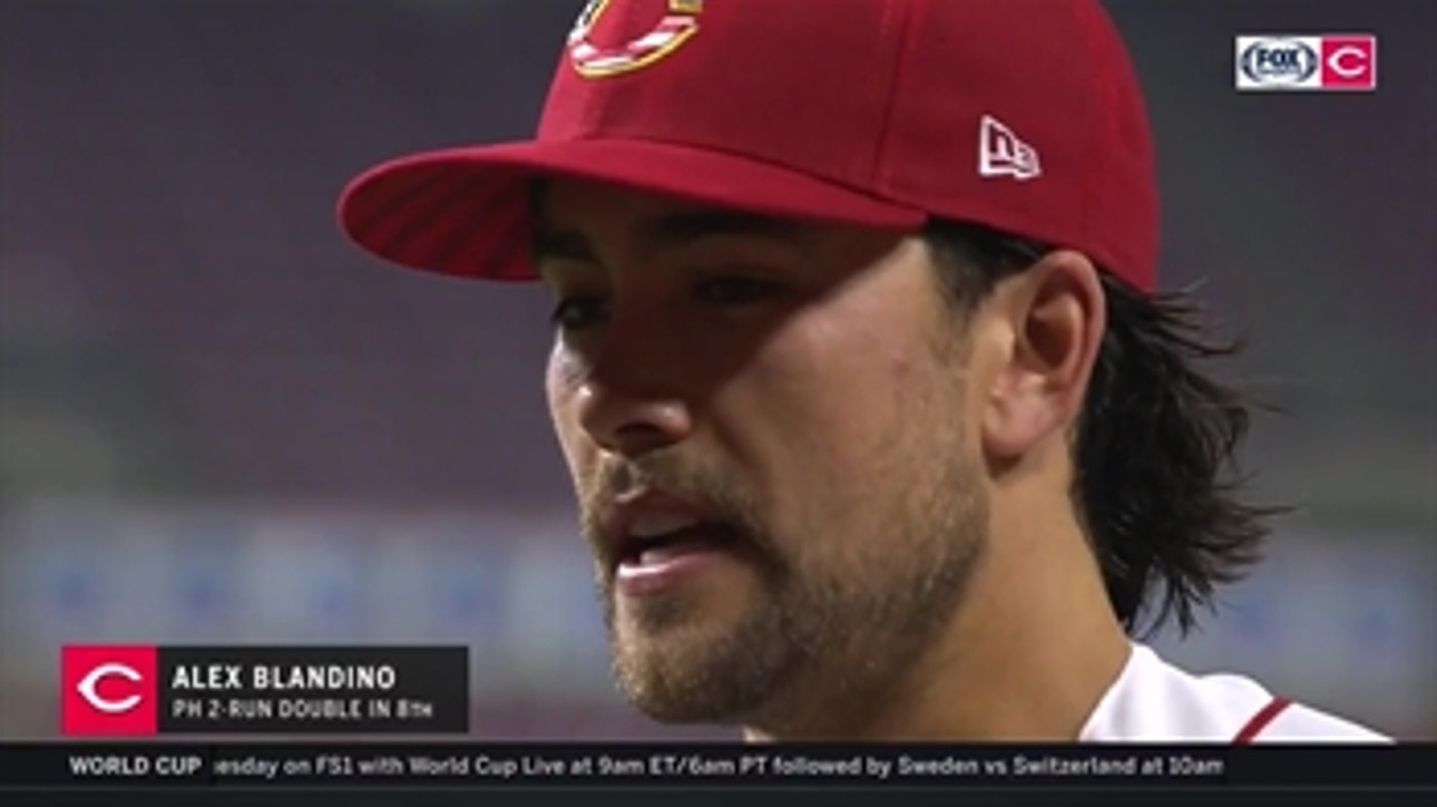 Alex Blandino after another Reds win: 'We're loving it right now.'