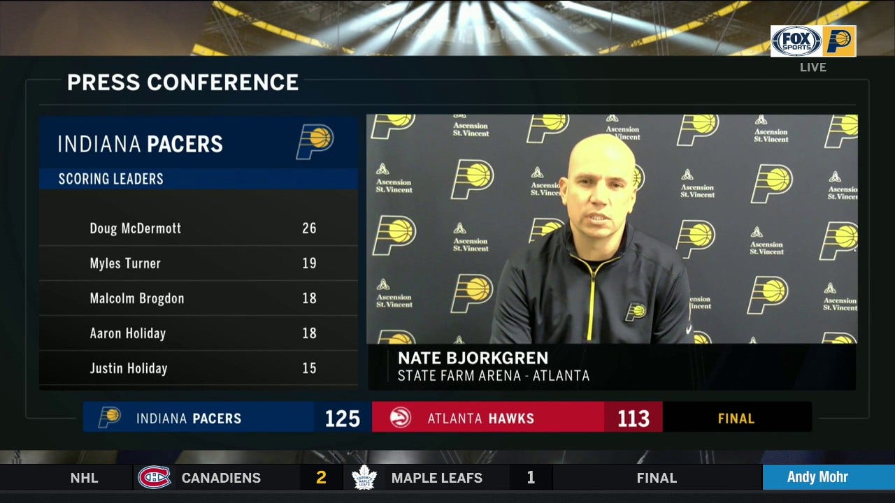 Bjorkgren: 'Aaron Holiday made some big shots and some big plays'