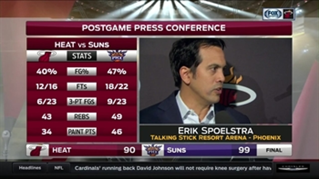 Erik Spoelstra: I commend our guys for their resolve