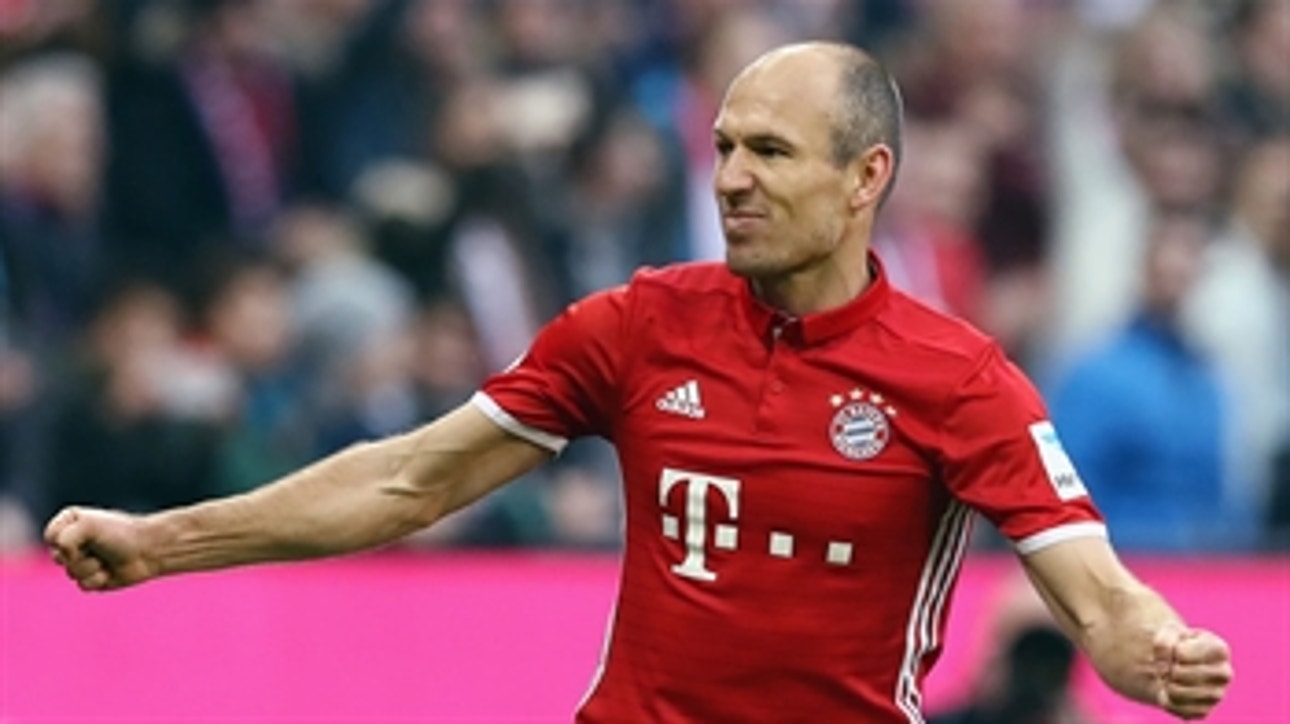 Robben scores a stunner into top corner vs. Wolfsburg ' 2016-17 Bundesliga Highlights