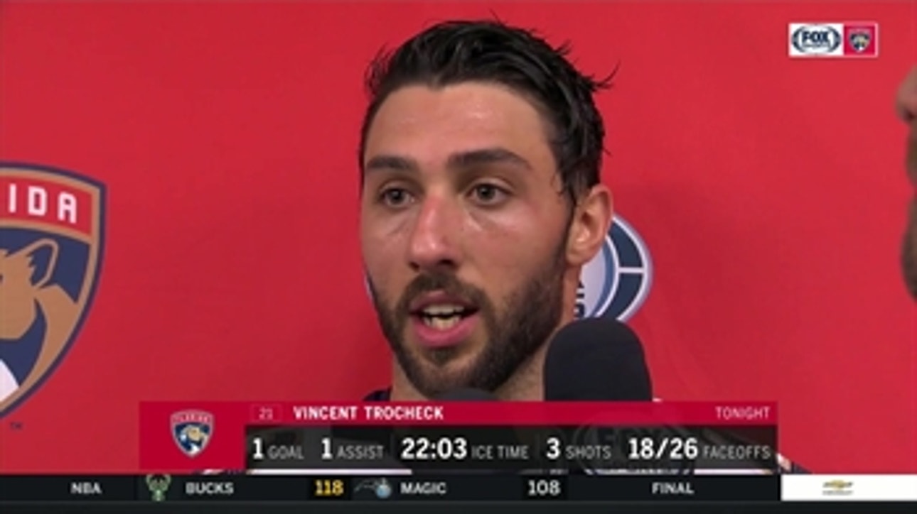 Vincent Trocheck on Panthers' fast start, game-winning goal