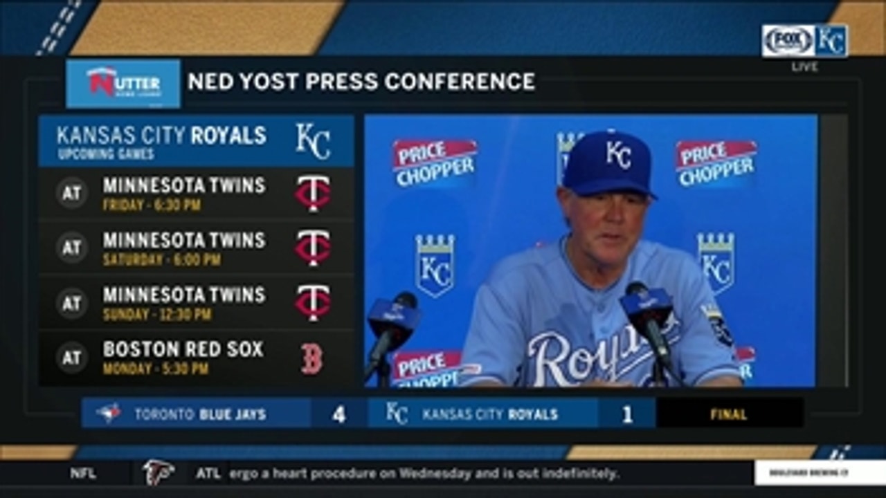 Yost on Royals' tough luck at plate: 'We couldn't get a break'