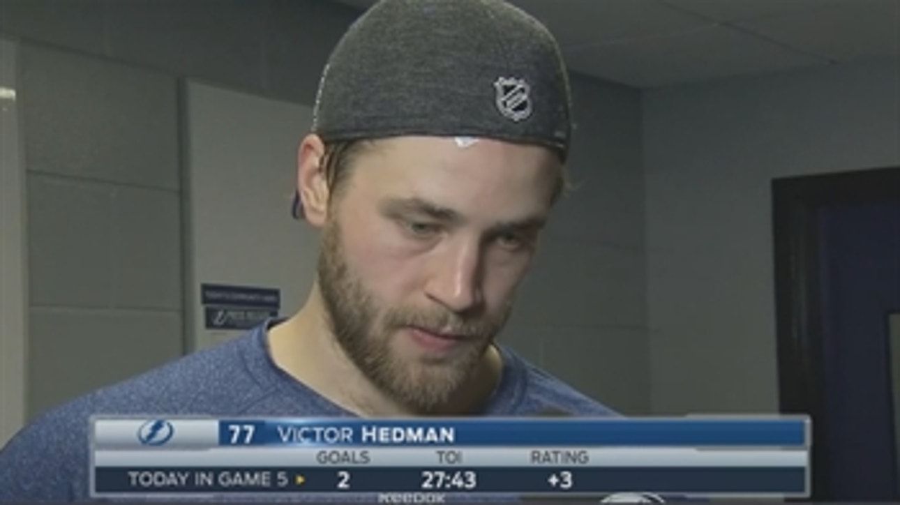 Victor Hedman caps off strong series with 2-goal game