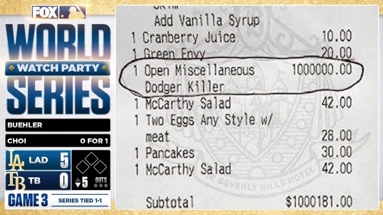 World Series Watch Party: The story behind Justin Verlander’s $1 million ‘Dodger Killer’ tip