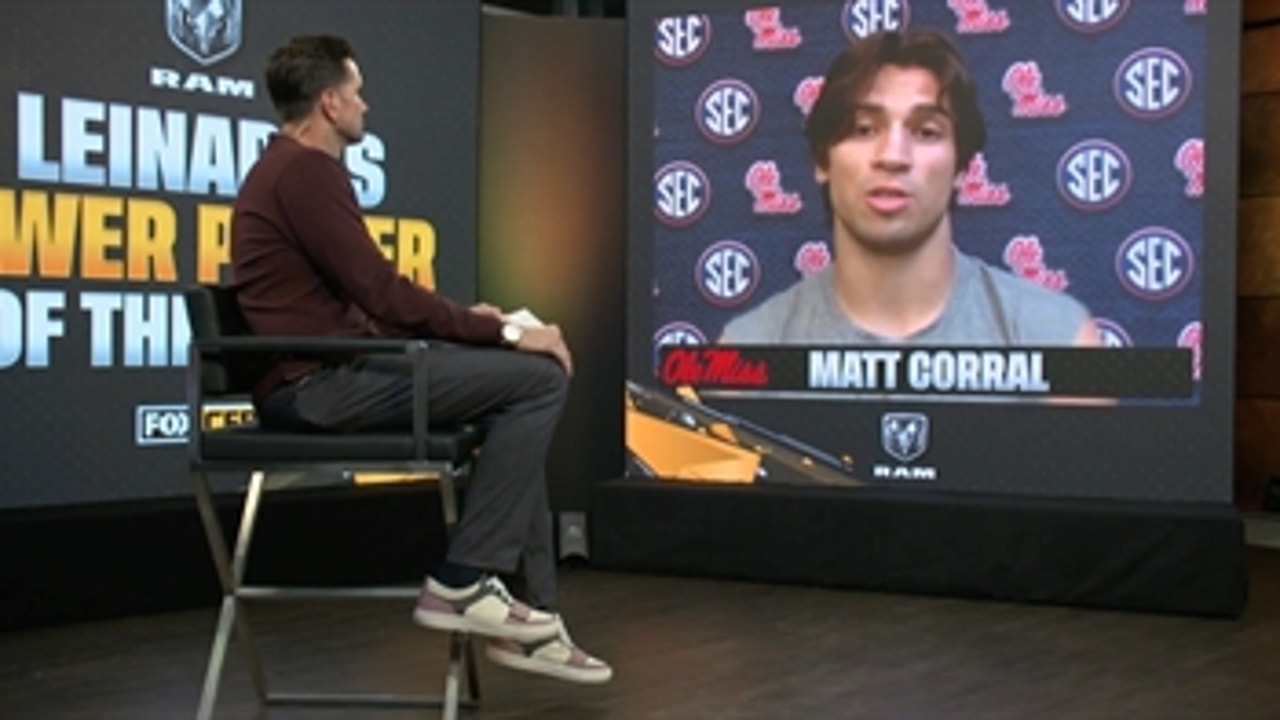 Matt Corral talks with Matt Leinart about SEC-record 7 TD performance against Tulane I CFB on Fox