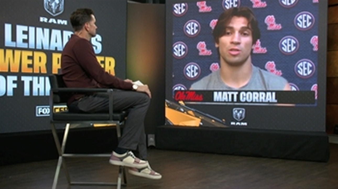 Matt Corral talks with Matt Leinart about SEC-record 7 TD performance against Tulane I CFB on Fox