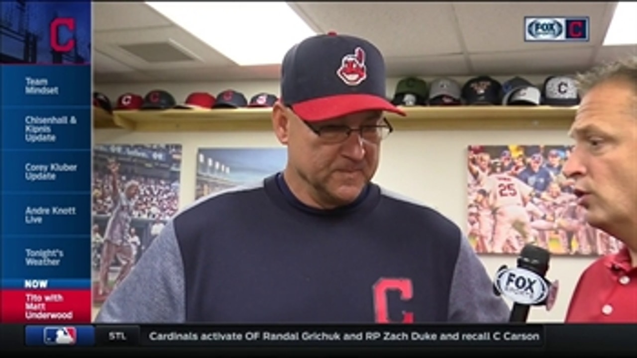 Terry Francona says Tribe needs to fight through rough patch together, speaks on trade deadline
