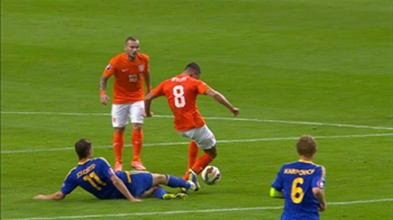 Dzholchiev sent off against Holland
