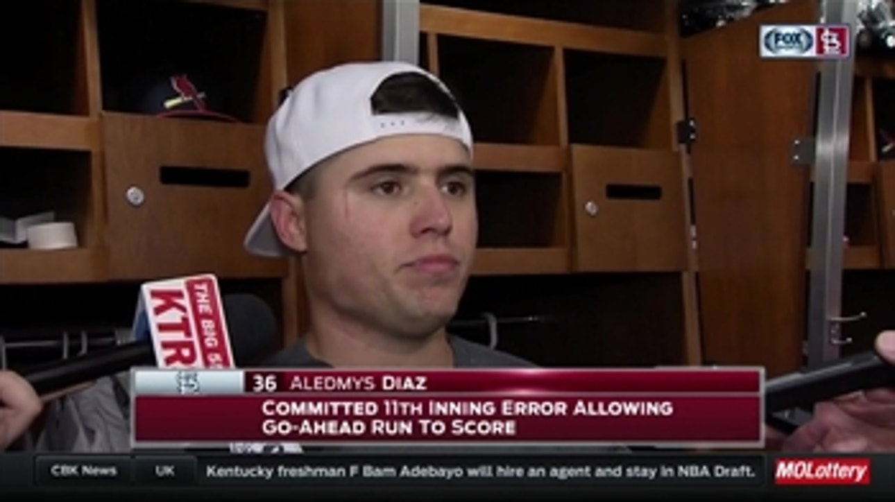 Díaz says there's 'no excuses' for the Cardinals' errors