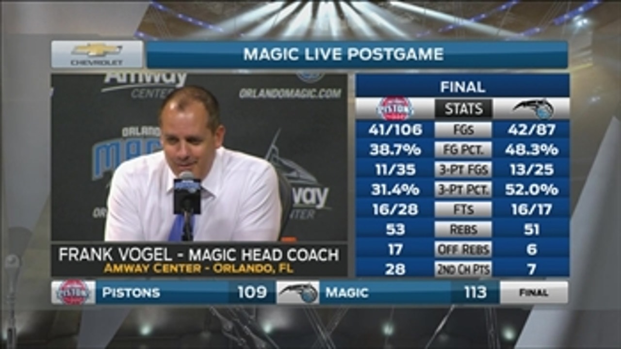 Magic coach Frank Vogel downplays tanking for better draft pick