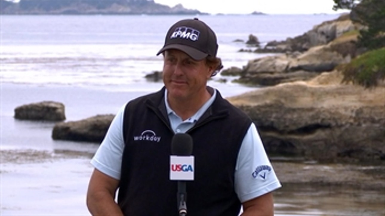 Phil Mickelson addresses the media after a rough 3rd round at the US Open