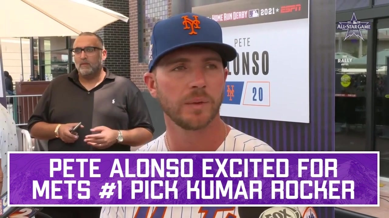 'He's an extremely talented arm' -- Pete Alonso on Mets' first-round pick Kumar Rocker