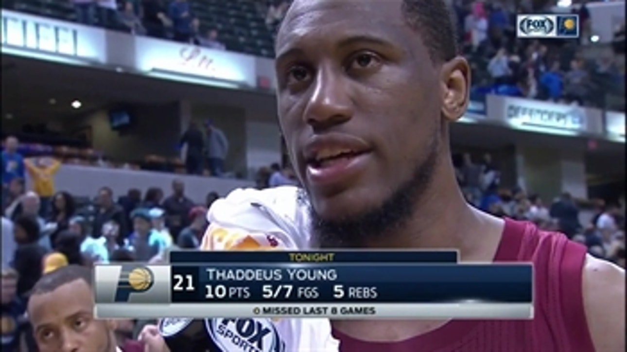 Thaddeus Young on his triumphant return to the Pacers' lineup
