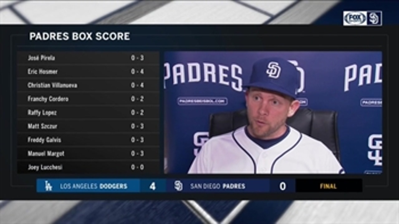 Andy Green talks about his team's approach at the plate in no-hitter