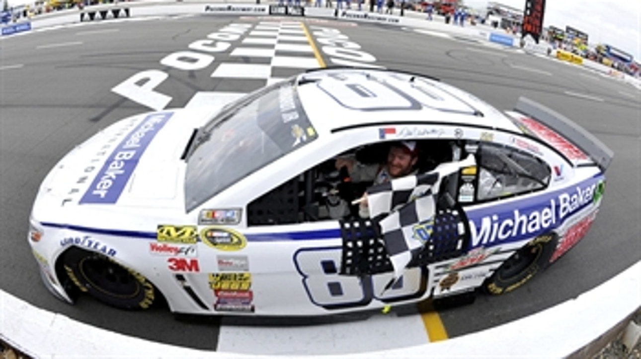 CUP: Dale Earnhardt Jr. Sweeps Pocono Races - 2014