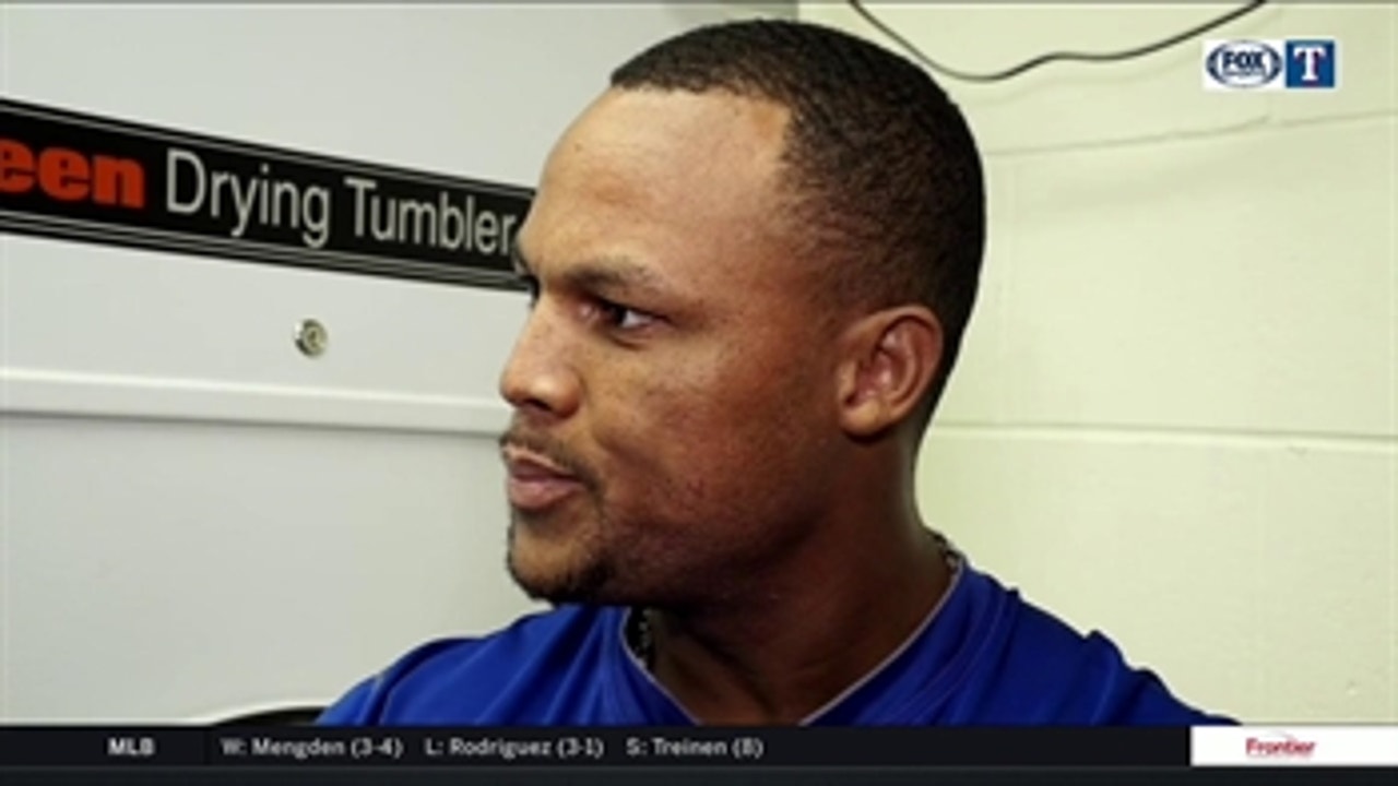 Adrian Beltre on his latest Hamstring Injury before the game