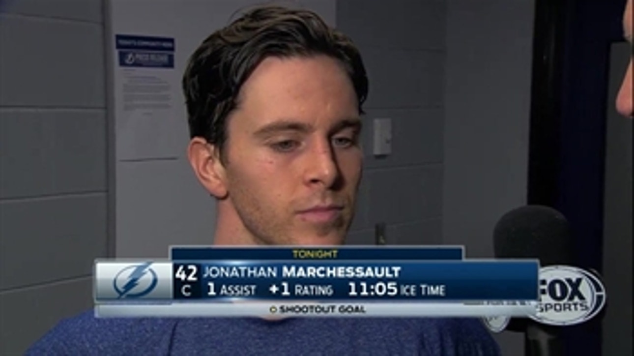 Jonathan Marchessault on getting the call in the shootout