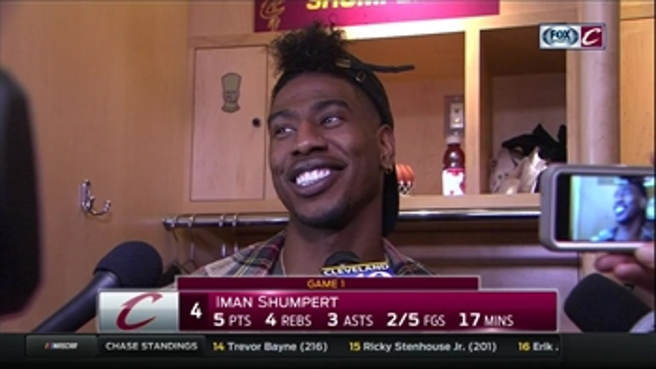 Iman Shumpert was all smiles after finding his 'launching pad'