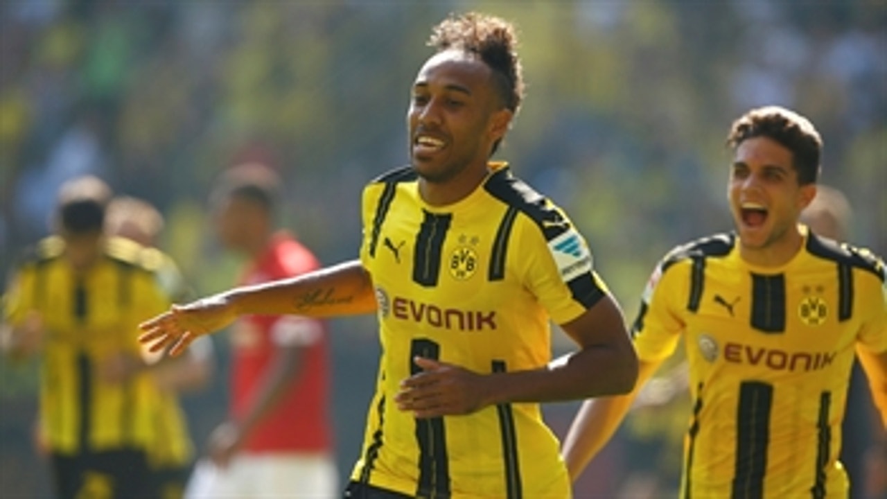 Aubameyang nets first BVB goal of the season vs. Mainz ' 2016-17 Bundesliga Highlights