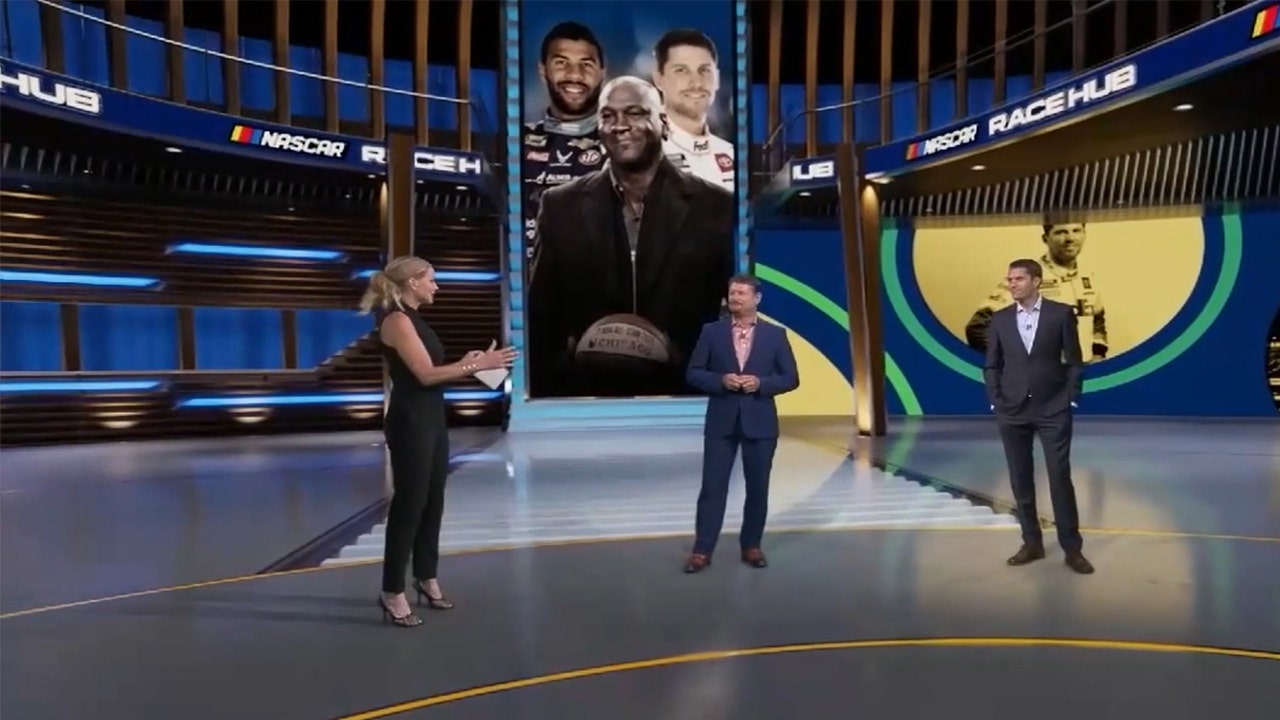 NASCAR Race Hub crew discuss Michael Jordan, Denny Hamlin and Bubba Wallace | NASCAR RACE HUB