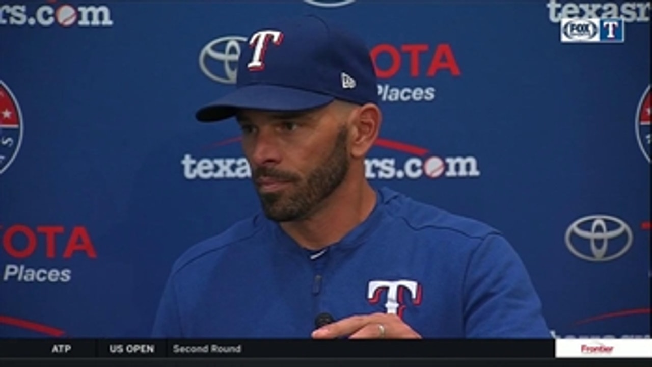 Woody Likes Rangers' At-Bats, Put Them in Position to Win