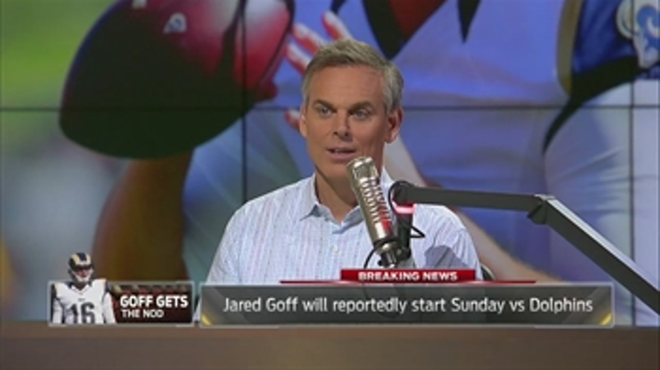 Jared Goff is finally starting for the Los Angeles Rams ' THE HERD