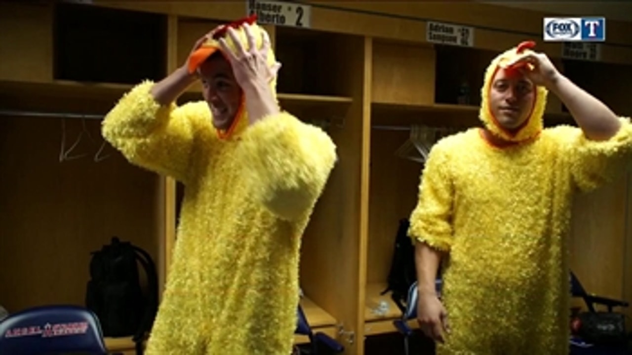It's chicken suits for Rangers rookies ' Rangers Live