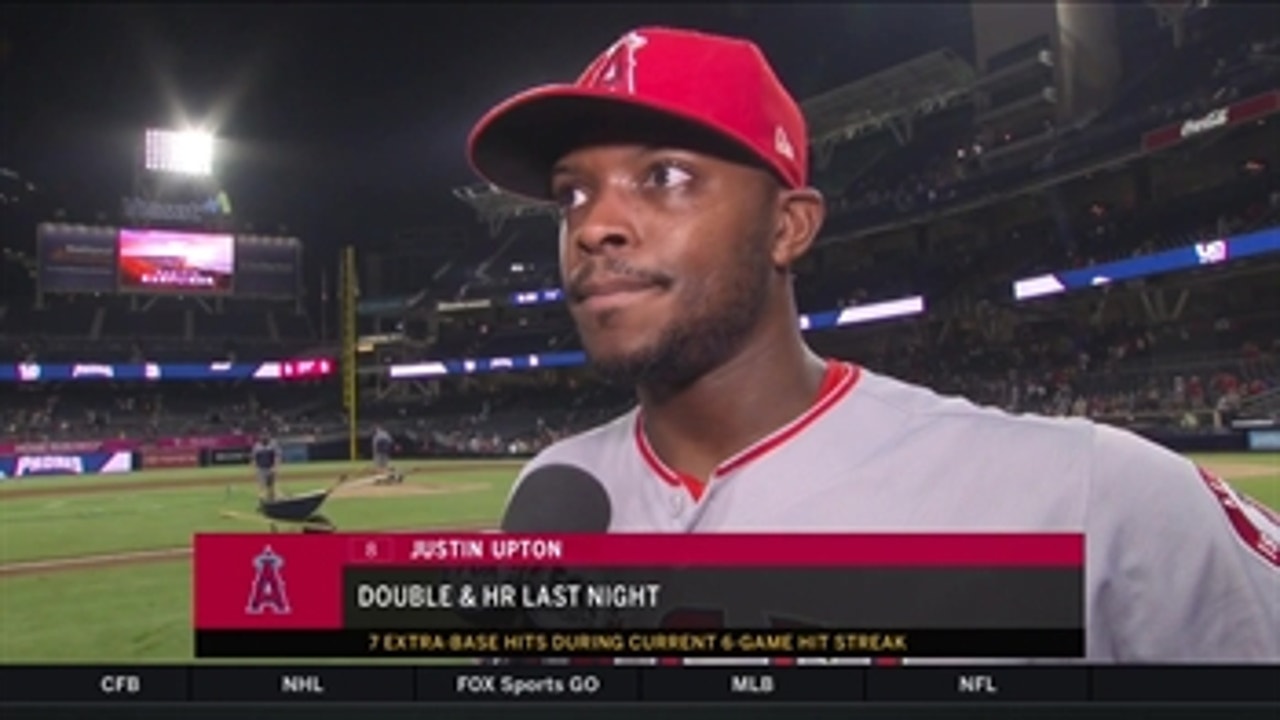 Justin Upton's time in San Diego helped him rob homer against Padres