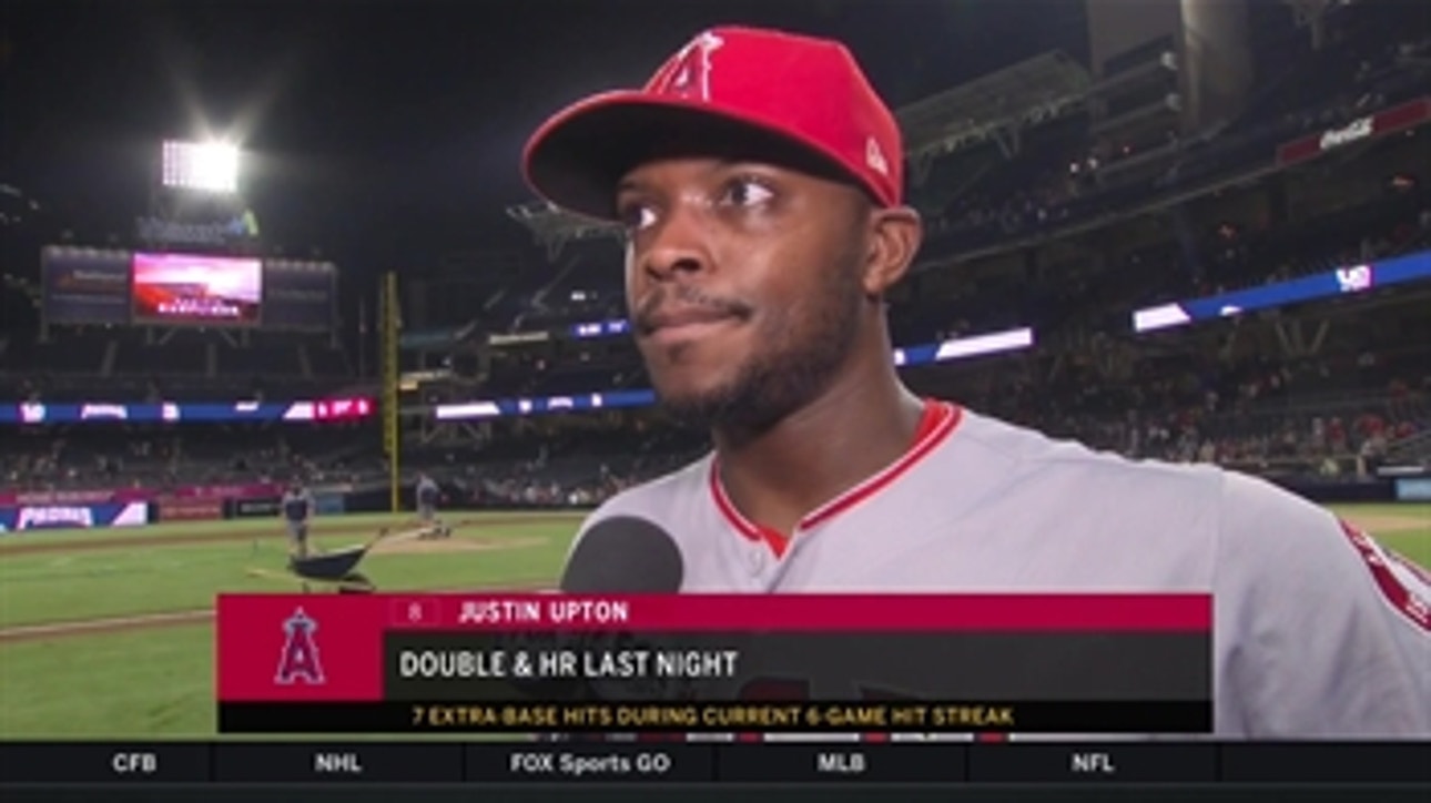 Justin Upton's time in San Diego helped him rob homer against Padres