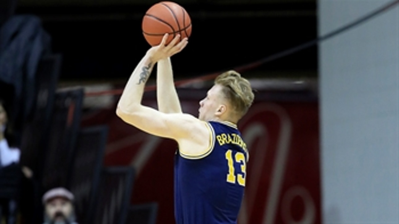 Ignas Brazdeikis puts up 20 as No. 5 Michigan hands Indiana it's 6th straight loss