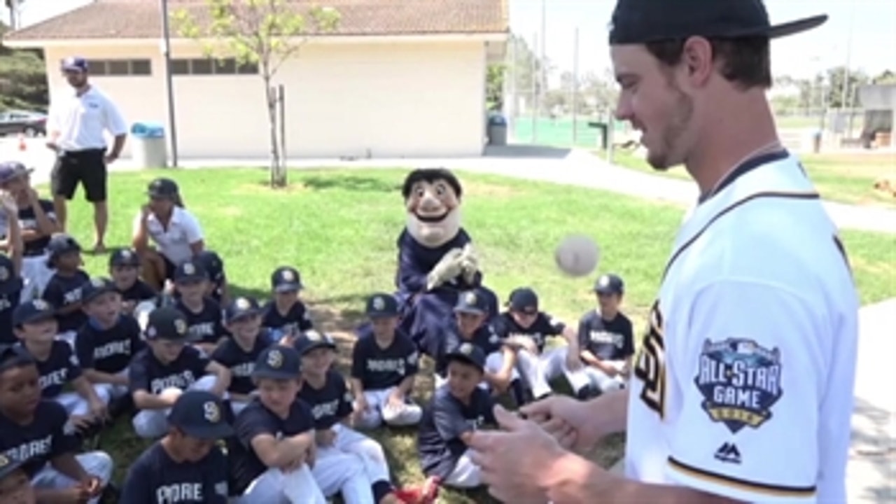 Wil Myers visits Padres Baseball Camp