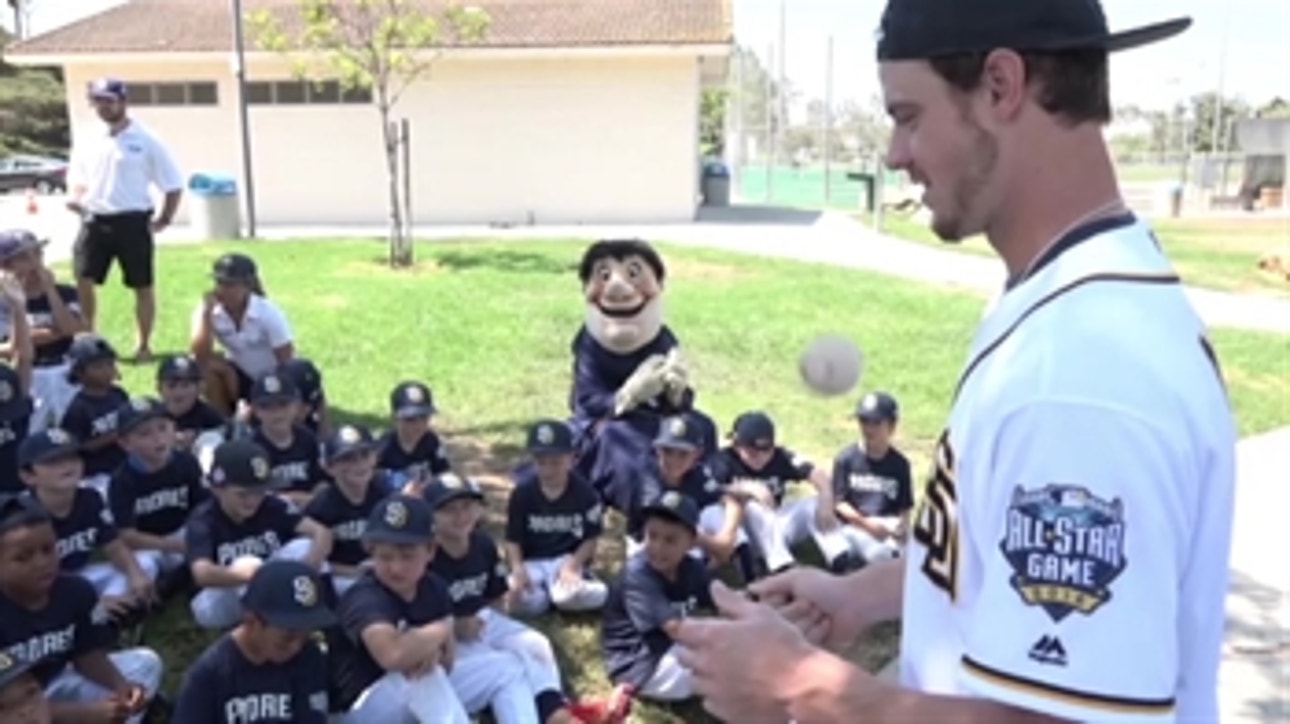 Wil Myers visits Padres Baseball Camp