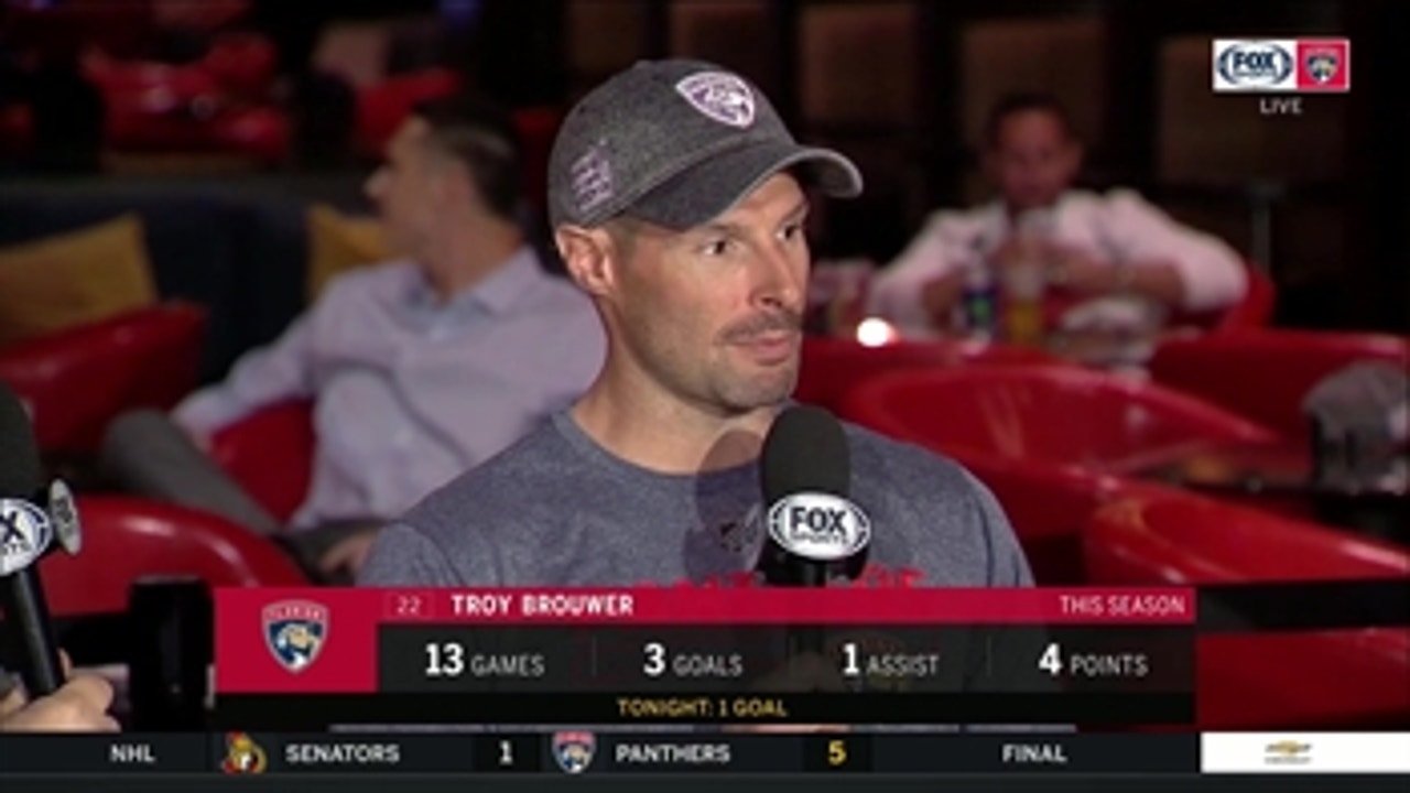 Troy Brouwer on changes that lead to explosive second period