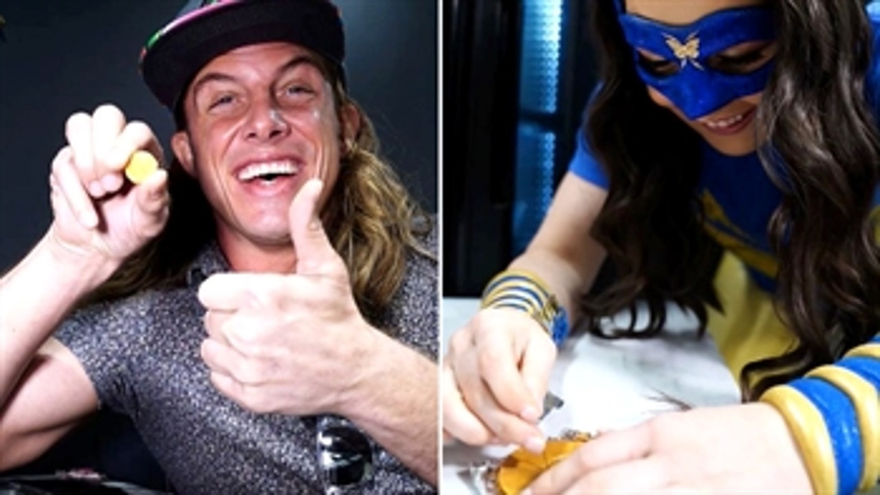 WWE Superstars take the “Squid Game” Honeycomb Challenge