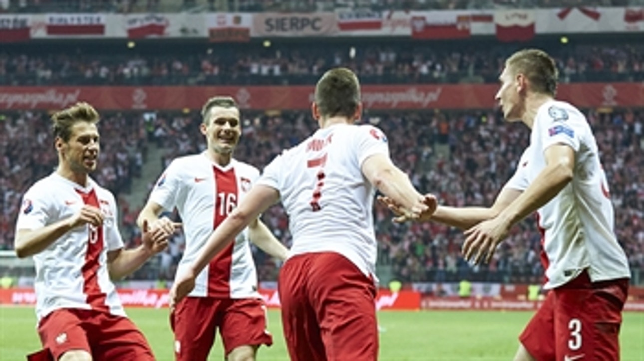 Milik scores his second goal for Poland against Gibraltar - Euro 2016 Qualifiers Highlights