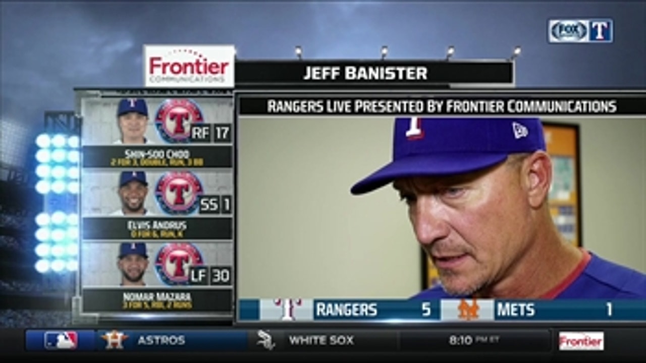 Jeff Banister on Perez: 'The best outing he has had all year'