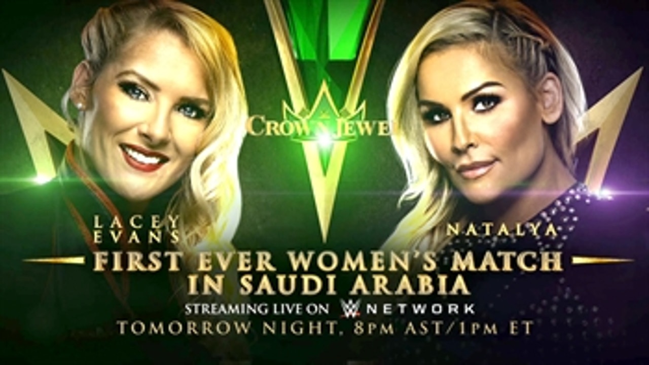 Natalya to make history against Lacey Evans in Saudi Arabia: Crown Jewel media event, 10.30.19