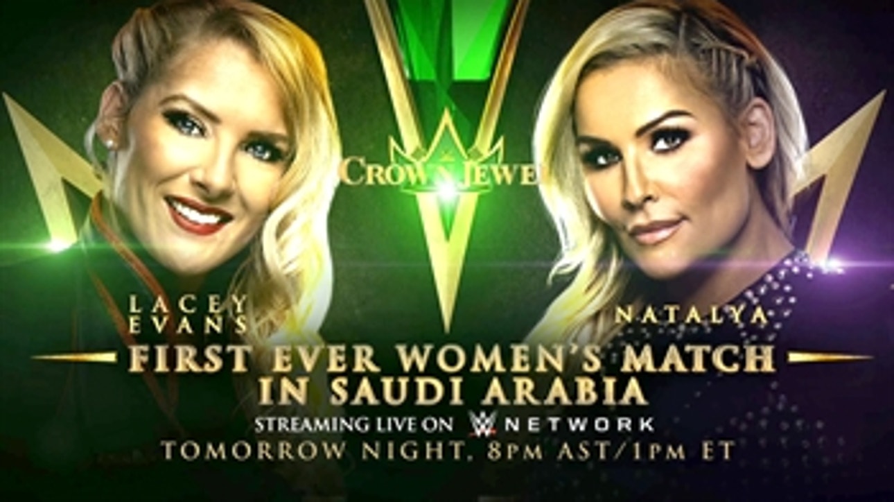 Natalya to make history against Lacey Evans in Saudi Arabia: Crown Jewel media event, 10.30.19