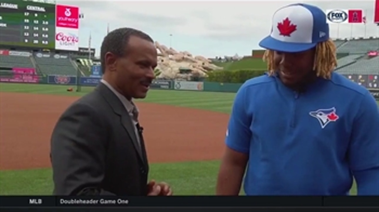Vladimir Guerrero Jr. interviews with Jose Mota