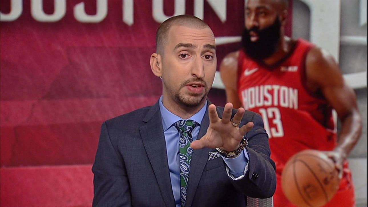 Nick Wright reacts to James Harden dropping career-high 61 pts vs Knicks  ' NBA ' FIRST THINGS FIRST