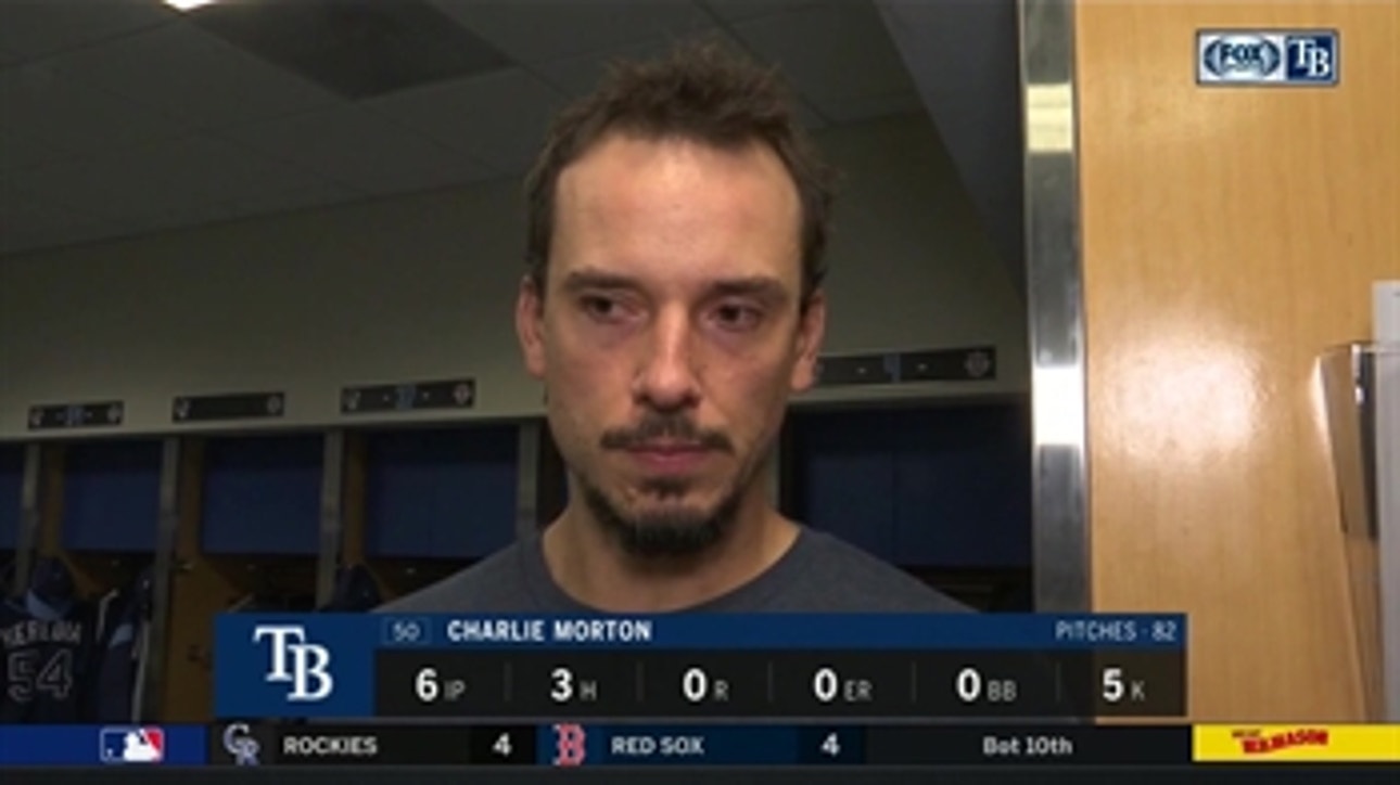 Charlie Morton on throwing 6 scoreless innings after Rays' shutout win over Marlins