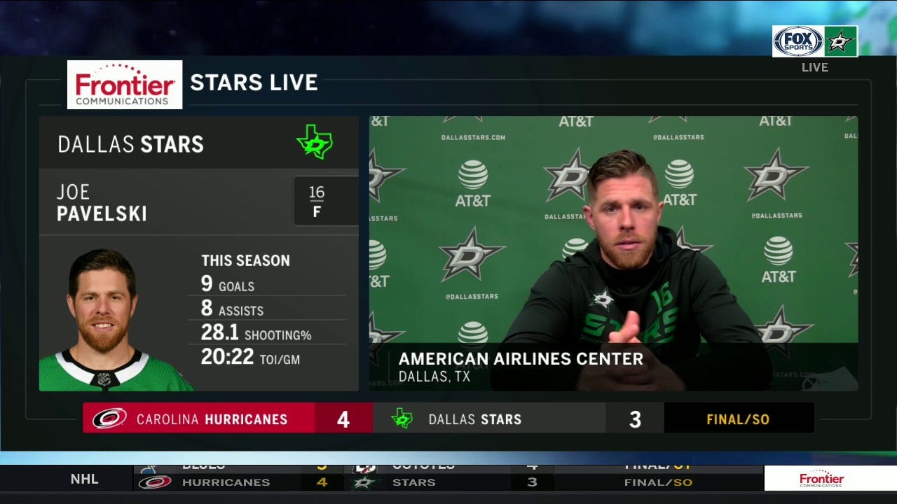 Pavelski: "I believe we can turn the corner here pretty soon" | Stars Live