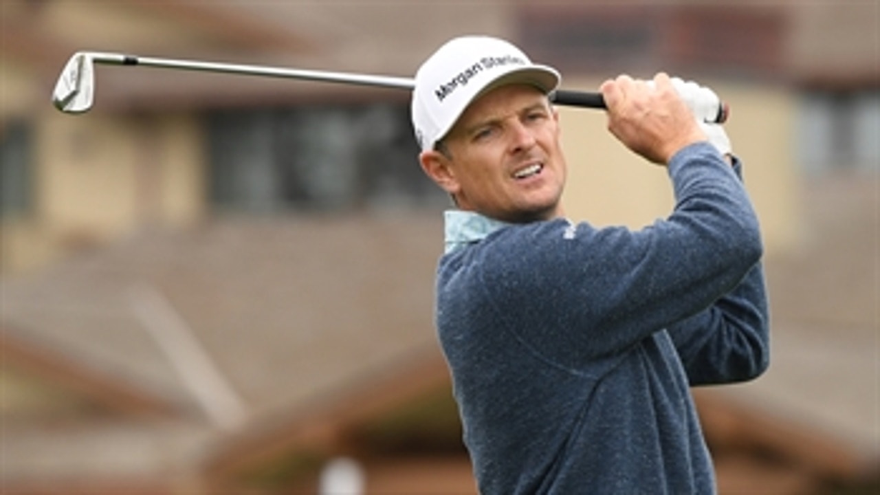 Watch Justin Rose's tee shot on the 12th at Pebble Beach