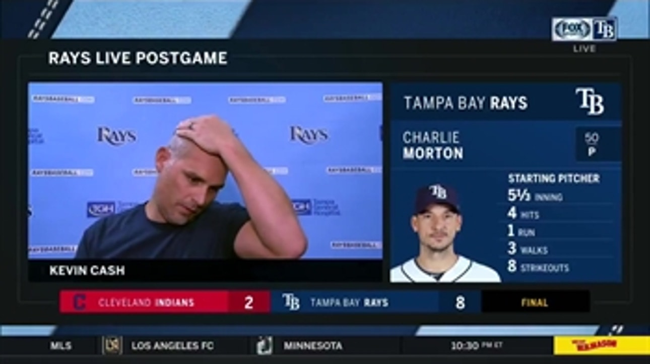 Kevin Cash recaps Rays' 8-2 win over Indians